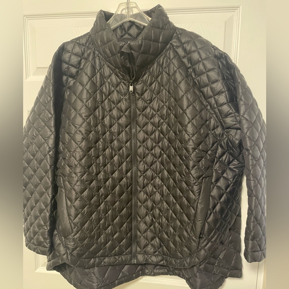 Athleta Black Quilted Jacket. Brand new, never worn.